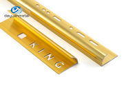6063 de Versieringsprofielen van de aluminiumrand om Vorm Gouden Kleur voor Muur het In orde maken