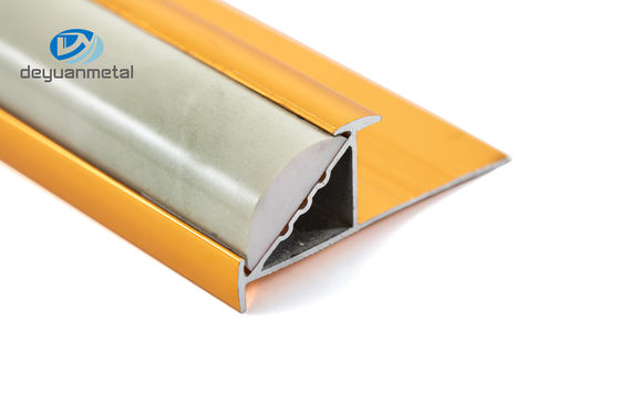 De ronde Geanodiseerde Oppervlakte van de Aluminiumhoek Profielen met pvc-marmering
