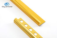 6063 de Profielen van de aluminiumhoek om Vorm Gouden Kleur voor Muur het In orde maken