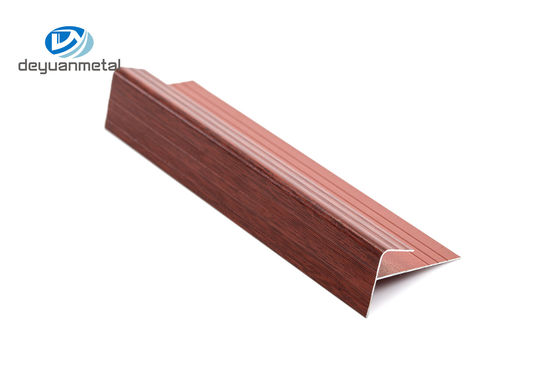 F Gevormde T6-Aluminiumtrede die van de de KorrelOppervlaktebehandeling van de Randversiering Houten het Poederdeklaag besnuffelen