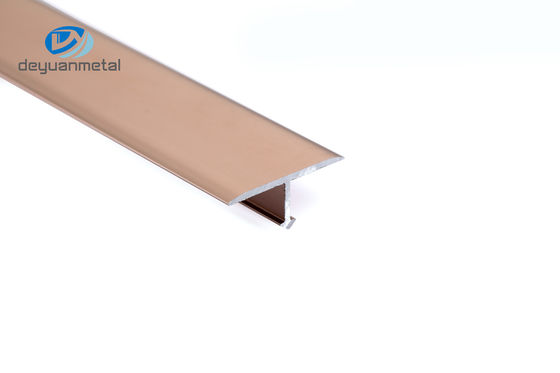 2.5m Weerstand van de het Kanaal de Zwarte Geanodiseerde Corrosie van de Aluminiumt Groef Wearproof Rose Gold Color