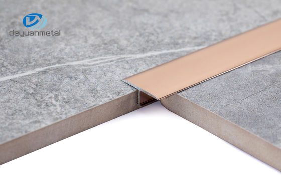 2.5m Weerstand van de het Kanaal de Zwarte Geanodiseerde Corrosie van de Aluminiumt Groef Wearproof Rose Gold Color