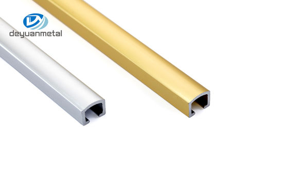 10mm van het het Kanaalprofiel van U van het Breedtet6 Aluminium het Heldere Goud voor Afbakeningslijn