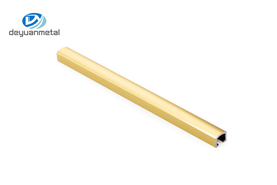 10mm van het het Kanaalprofiel van U van het Breedtet6 Aluminium het Heldere Goud voor Afbakeningslijn