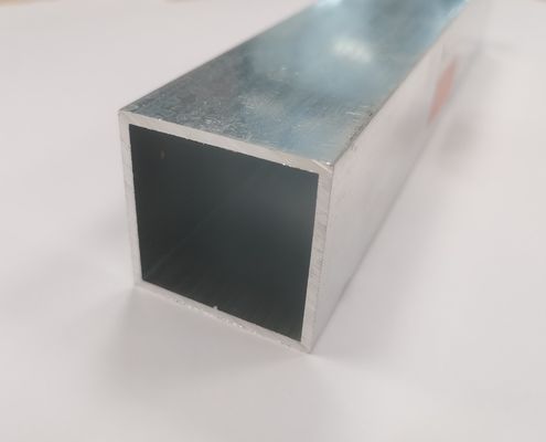 Mill Finish Aluminium Vierkante Tube Extrusie Profielen In 2mm Dikte Op maat