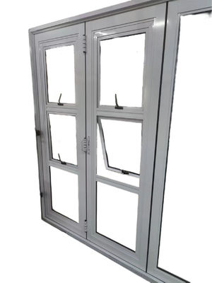 Aluminium Zuid-Afrika Casement Vensterprofielen Poedercoating Wit