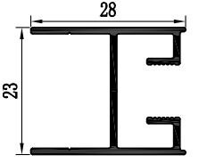 Zuid-Afrika Aluminium Patio Window Extrusion Profiles Poedercoating 6063