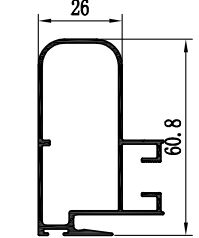 Aluminiumprofiel met poedercoating van legering 6063 voor patiodeuren en ramen
