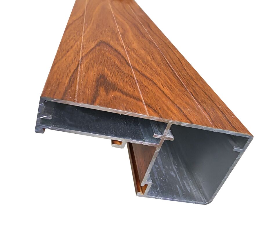 Profielen voor ramen van aluminium met houten korrels voor de Latijns-Amerikaanse markt