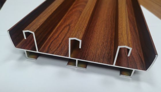 Houten graan aluminium schuifvenster en deurprofiel met drie sporen