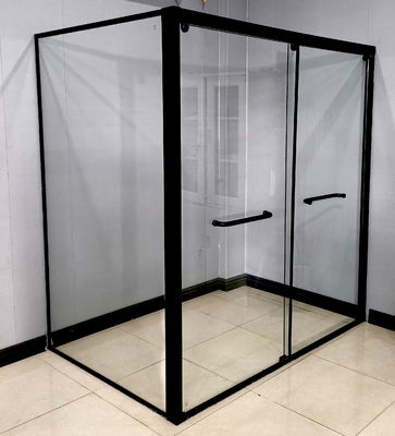 1.0 mm dikte dubbele schuifdeur met terugkeerhoek aluminium doucheprofielen