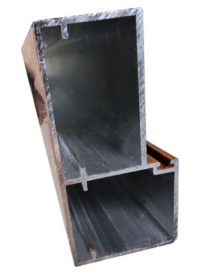 Fabriek Aluminium Extrusie Casement Venster Hout Graan Profielen